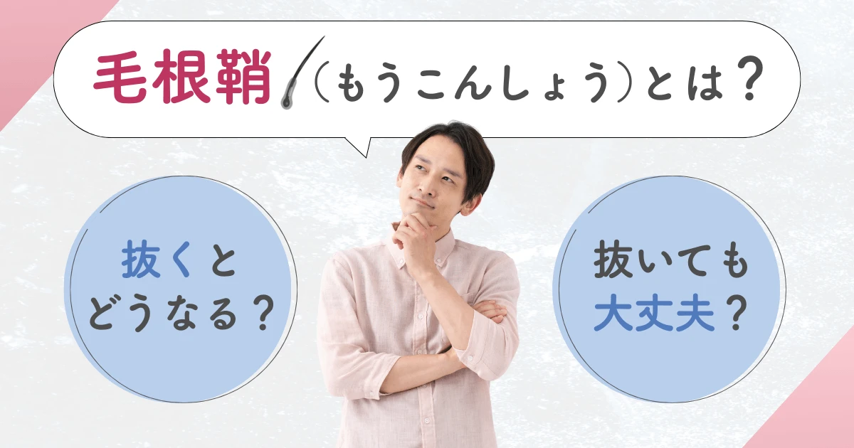 毛根鞘(もうこんしょう)とは?抜くとどうなる?抜いても大丈夫?