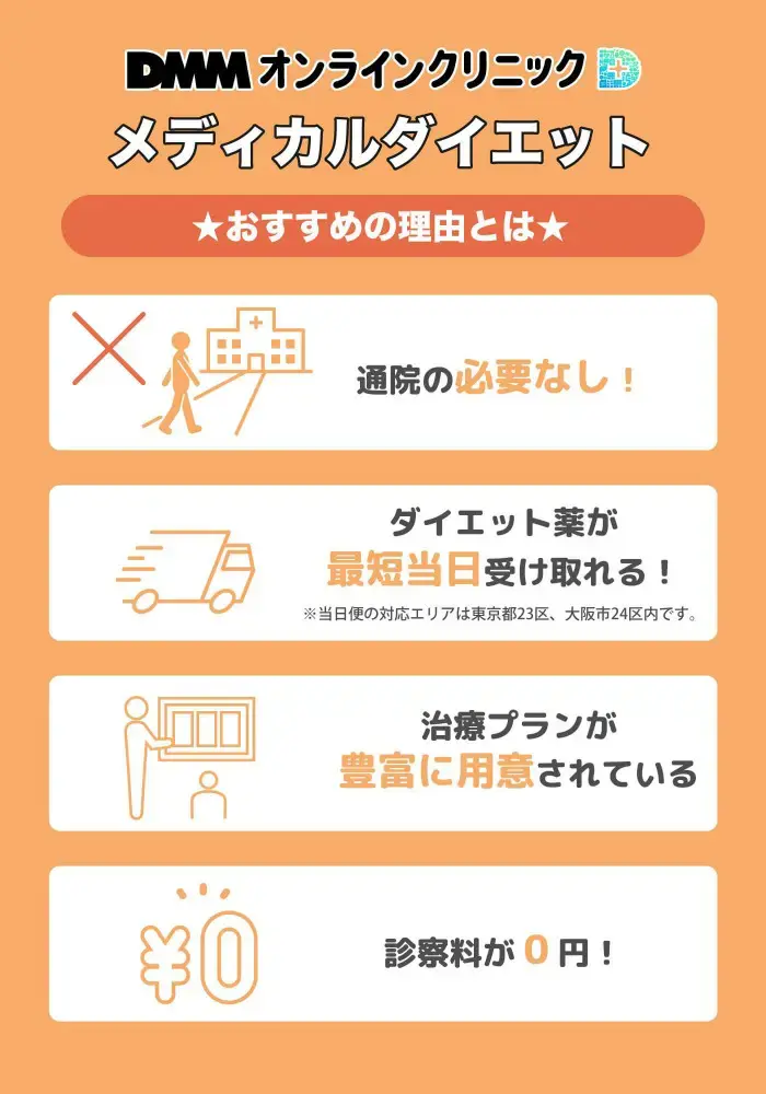 DMMオンラインクリニックのメディカルダイエットをおすすめする理由とは